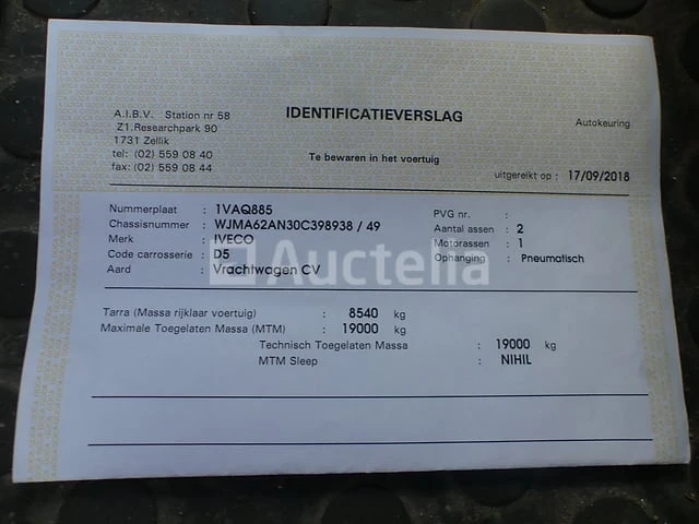 Ref:10007 - containertruck iveco 310 stralis (2018-31,097 km)(vin:wjma62an30c398938) - afbeelding 29 van  39