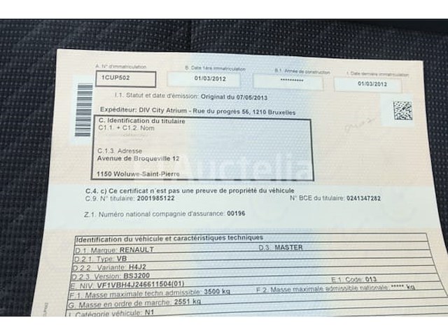 Ref:10407 - renault master dubbele cabinewagen met kantelstuk (2012-194,278 km) (vin:vf1vbh4j246611504) - afbeelding 48 van  61