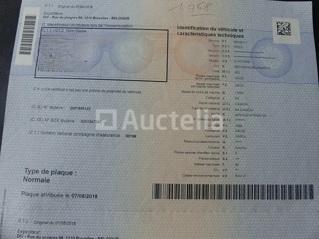 Ref:1068 - renault access d19 vuilniswagen (2018-80,016 km)(vin: seg1932al6bj24940) - afbeelding 57 van  60