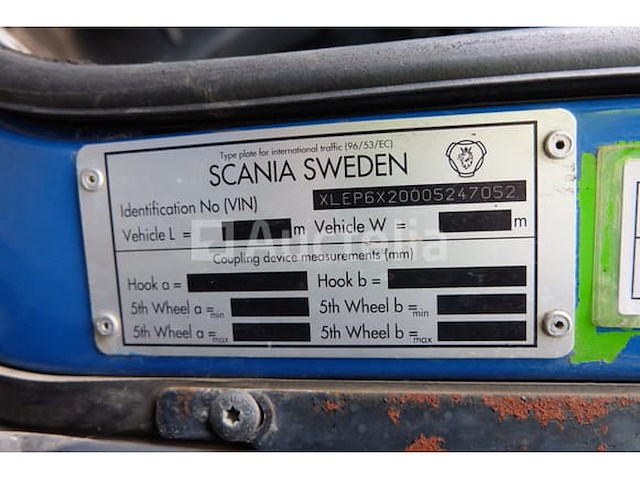 Ref:1229 - vuilniswagen scania prt 320 (2011-145,225 km) (vin: xlep6x20005247052) - afbeelding 5 van  59