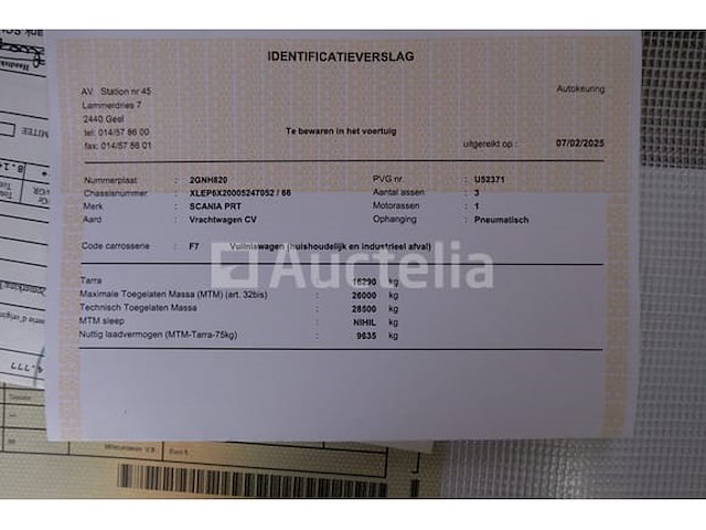 Ref:1229 - vuilniswagen scania prt 320 (2011-145,225 km) (vin: xlep6x20005247052) - afbeelding 53 van  59