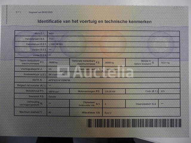 Ref:1239 - vuilniswagen man tgs (2014-305,390 km) - afbeelding 37 van  60