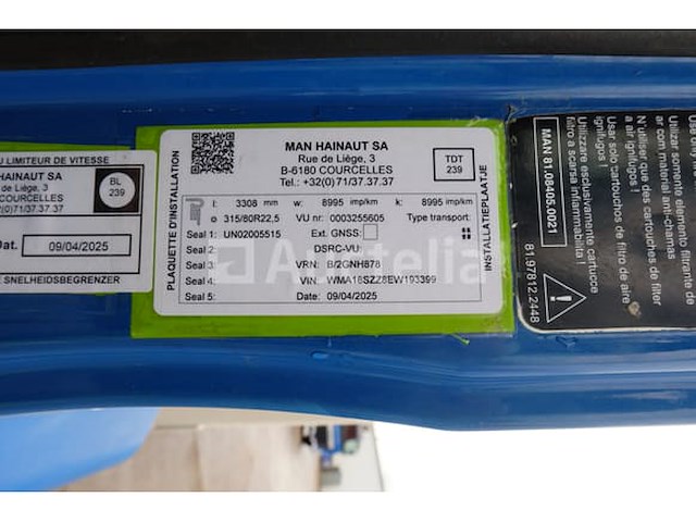Ref:1240 - vuilniswagen man tgs (2014-233,290 km)(vin:wma18szz8ew193399) - afbeelding 19 van  50