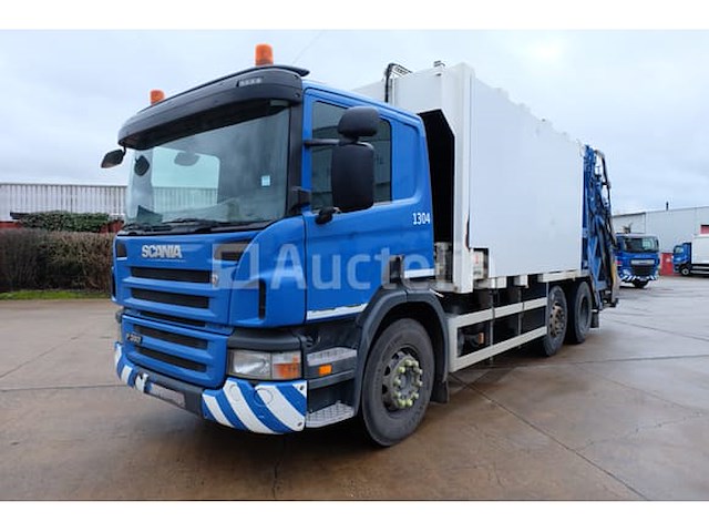 Ref:1304 - scania p380 vuilniswagen (prt-cb6x2/4) (2011-326,531 km)(vin:xlep6x20005274713) - afbeelding 1 van  46
