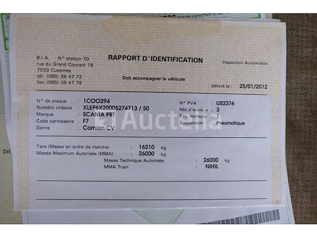 Ref:1304 - scania p380 vuilniswagen (prt-cb6x2/4) (2011-326,531 km)(vin:xlep6x20005274713) - afbeelding 36 van  46