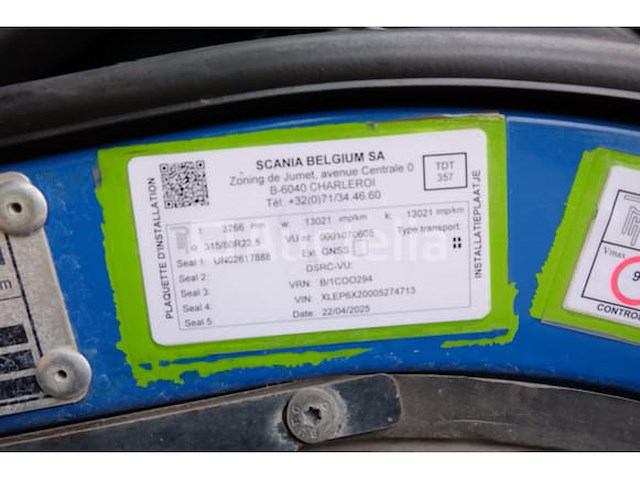 Ref:1304 - scania prt vuilniswagen (p380) (2011-326,531 km) - afbeelding 14 van  47