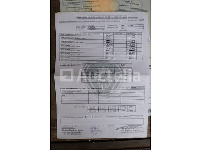 Ref:1304 - scania prt vuilniswagen (p380) (2011-326,531 km) - afbeelding 40 van  47