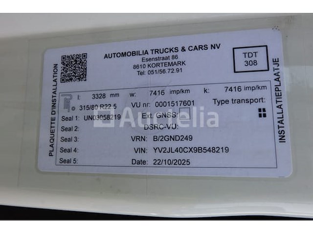 Ref:1321 - volvo fmfh e5 vuilniswagen (2009 - 413337 km) - afbeelding 25 van  50