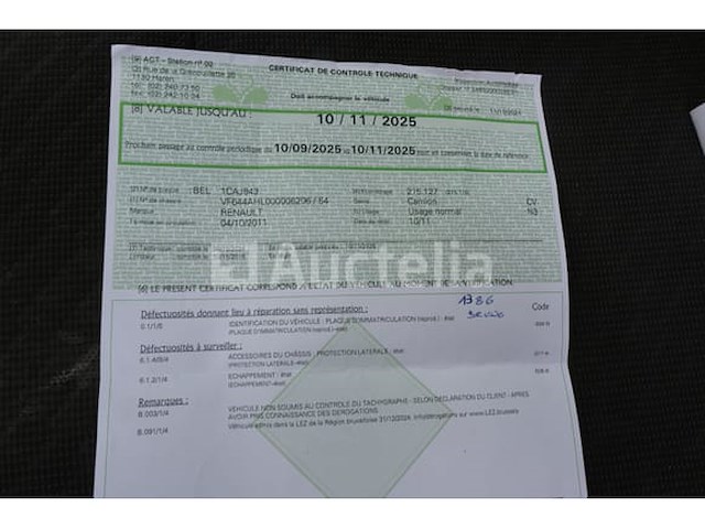 Ref:1386 - renault midlum 270dxi vuilniswagen (2011-221,837 km) (vin:vf644ahl000006206) - afbeelding 17 van  50