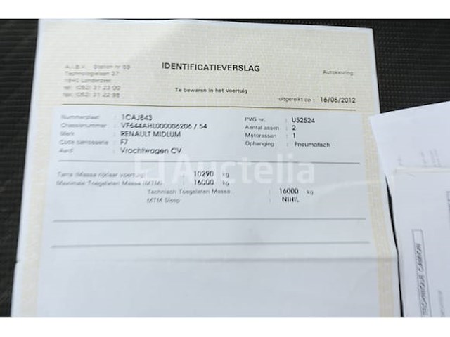 Ref:1386 - renault midlum 270dxi vuilniswagen (2011-221,837 km) (vin:vf644ahl000006206) - afbeelding 46 van  50