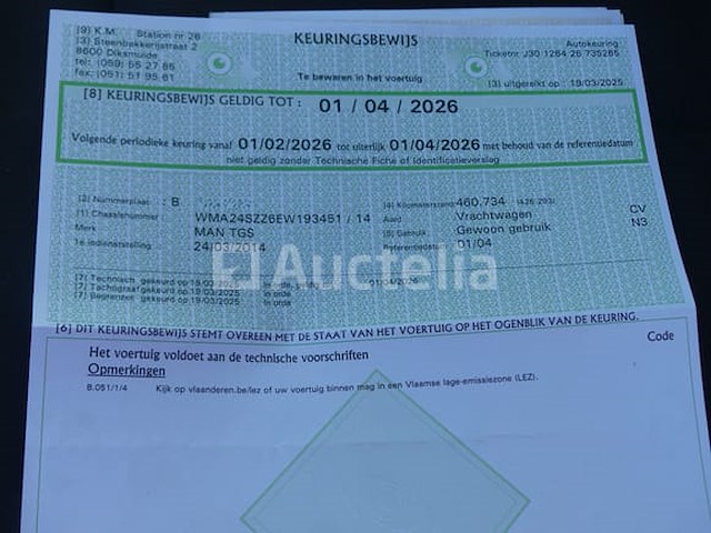 Ref:1489 - vuilniswagen man tgs 26.320 (2014-484.433 km) - afbeelding 49 van  53