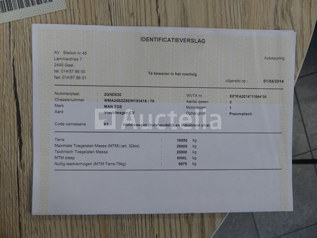 Ref:1490 - vuilniswagen man tgs (2014-438,260 km) - afbeelding 47 van  54