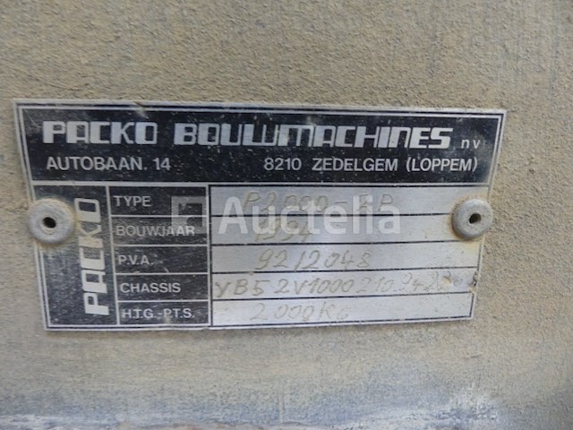 Ref:1644 - packo p2000-2p dubbelassige aanhanger - afbeelding 7 van  18