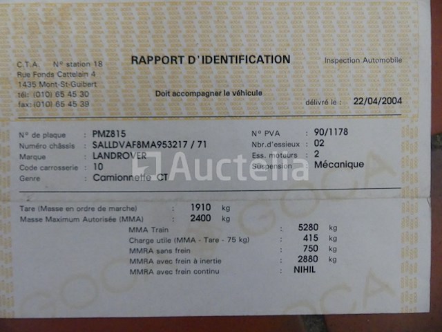 Ref:1743 - land rover 90tcx auto - afbeelding 16 van  64