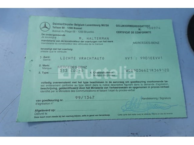 Ref:1kba869 - mercedes-benz sprinter 313 cdi-d brandweerwagen (2002-13,374 km-vin:wdb9066531s327889) - afbeelding 52 van  71