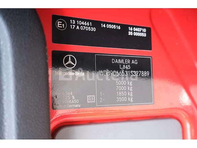 Ref:1kba869 - mercedes-benz sprinter 313 cdi-d brandweerwagen (2002-13,374 km-vin:wdb9066531s327889) - afbeelding 59 van  71