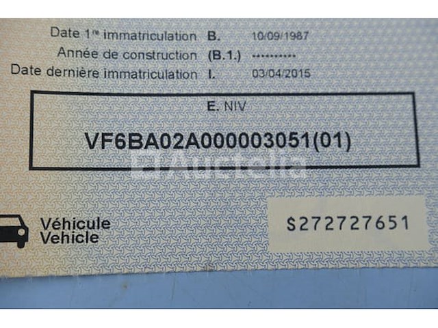Ref:1kdb451 - renault ba 02 f2 pompbrandweerwagen (1987-28,987 km-vin:vf6ba02a000003051) - afbeelding 63 van  70