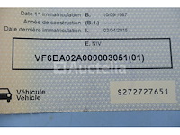 Ref:1kdb451 - renault ba 02 f2 pompbrandweerwagen (1987-28,987 km-vin:vf6ba02a000003051) - afbeelding 63 van  70