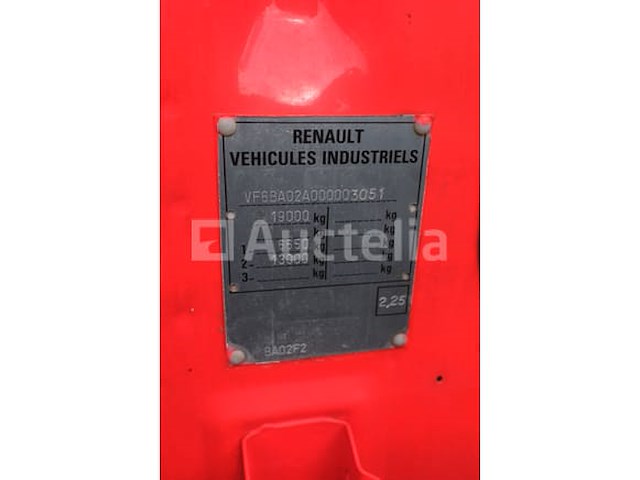 Ref:1kdb451 - renault ba 02 f2 pompbrandweerwagen (1987-28,987 km-vin:vf6ba02a000003051) - afbeelding 65 van  70