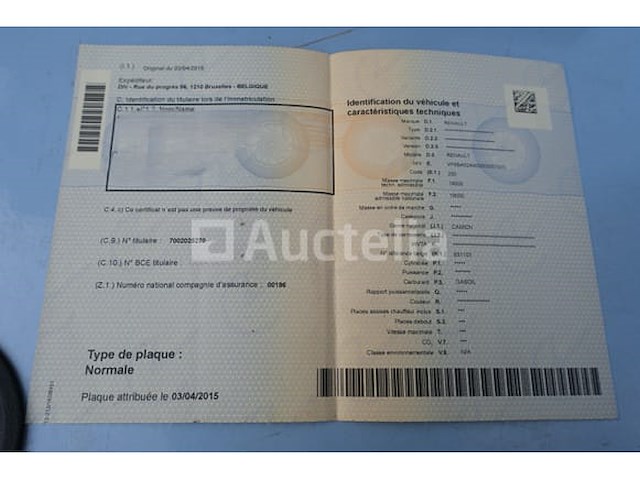 Ref:1kdb451 - renault ba 02 f2 pompbrandweerwagen (1987-28,987 km-vin:vf6ba02a000003051) - afbeelding 67 van  70