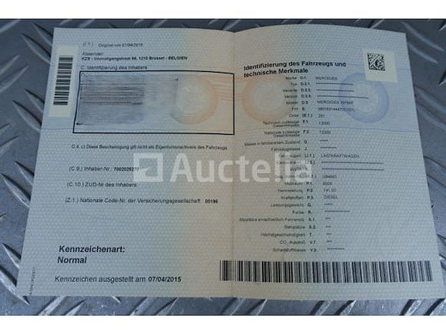 Ref:1kde677 - mercedes-benz 1019 af brandweerwagen (1979-104.014 km-vin:38018314447027) - afbeelding 30 van  87