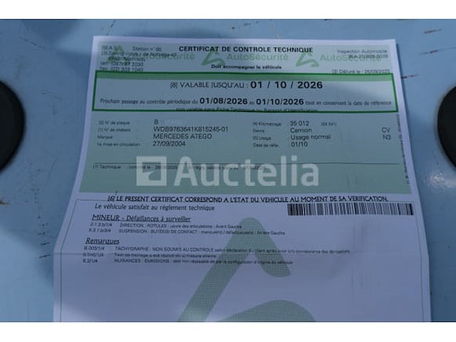 Ref:1kex237 - mercedes-benz atego 1328 af (4x4) pompbrandweerwagen (2004-35,620 km-vin:wdb9763641k815245) - afbeelding 75 van  104