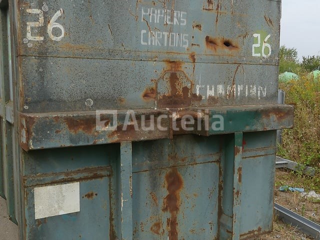 Ref:26 - gesloten container 30 m³ hexagone 2000 - afbeelding 4 van  10