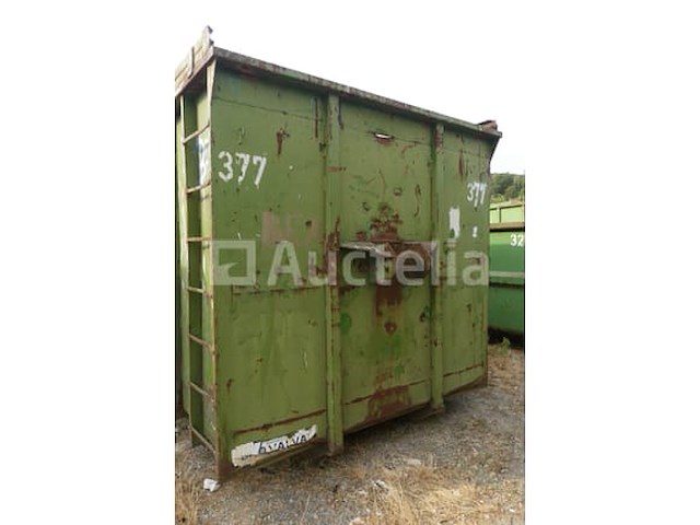 Ref:377 - 30 m³ container met schuifdak valvan - afbeelding 12 van  14