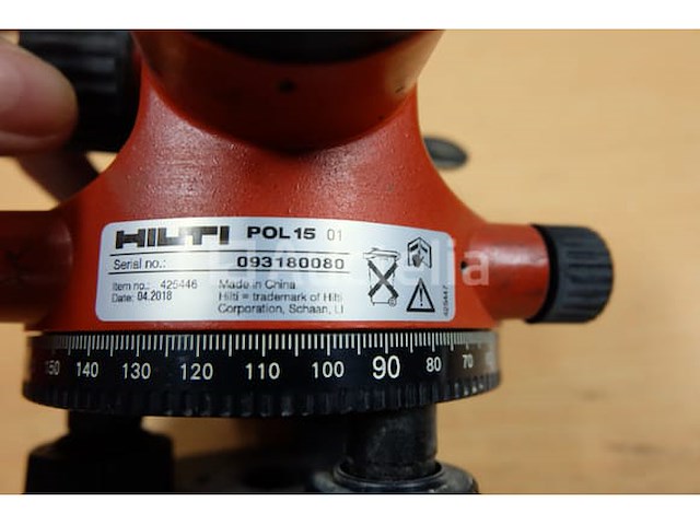 Ref:40132 - hilti pol15 optisch niveau - afbeelding 5 van  5