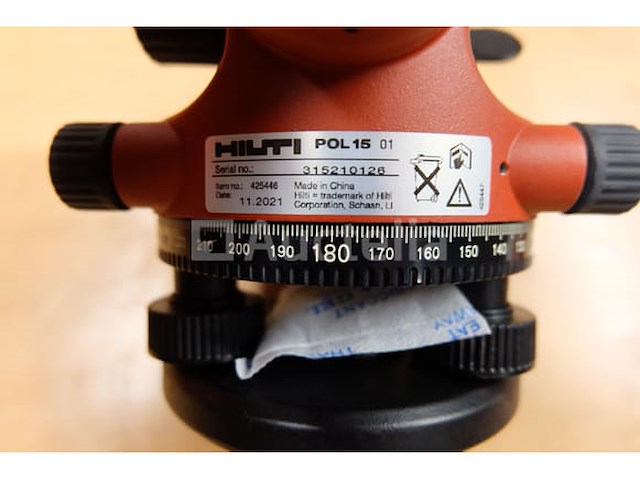 Ref:40162 - hilti pol15 optisch niveau - afbeelding 5 van  6