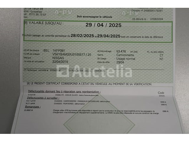 Ref:49 (partij v2) - nissan nv200 (2015-57,607 km) utility van (vin:vskybam20u0100577) - afbeelding 13 van  52