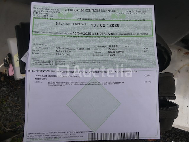 Ref:5 - gordijntruck met achterklep man l2000 (2005-126,661 km) - afbeelding 32 van  58