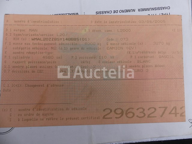 Ref:5 - gordijntruck met achterklep man l2000 (2005-126,661 km) - afbeelding 54 van  58