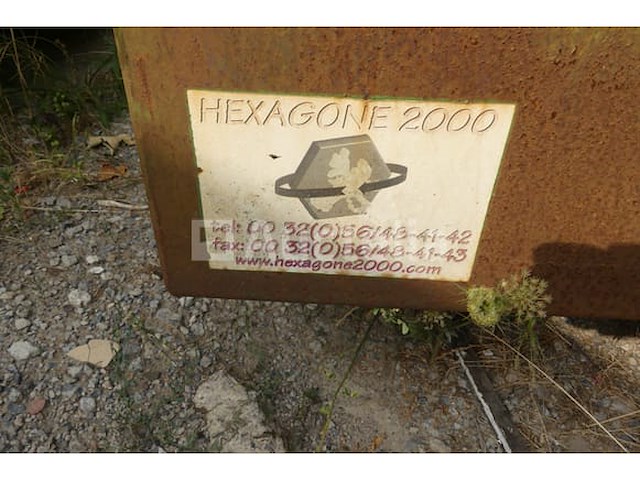 Ref:503 - gesloten container 30 m³ hexagone 2000 - afbeelding 2 van  13