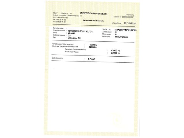 Ref:54 (289) - kraker trailers cf200 covered semi-trailer (vin:xl9kraker17069130) - afbeelding 35 van  40