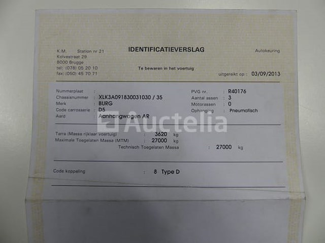 Ref:5654 - containertrailer burg bpa 09-18 ac - afbeelding 17 van  26