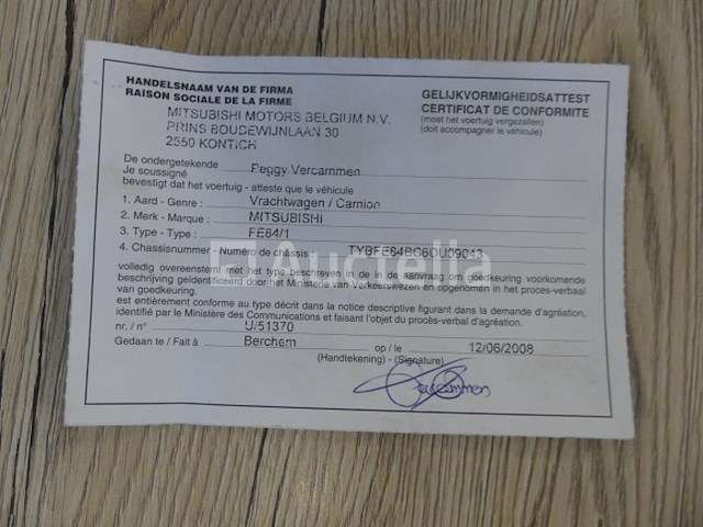 Ref:6135 - mitsubishi canter vuilniswagen - afbeelding 9 van  36