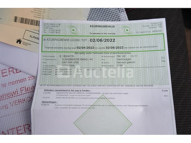 Ref:6145 - daf far cf85 containertruck (2008-467,938 km)(vin: xlras85mc0e788342) - afbeelding 37 van  56