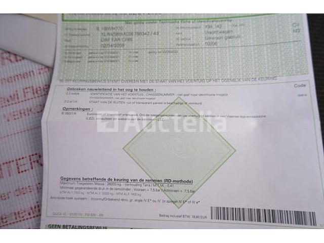 Ref:6145 - daf far cf85 containertruck (2008-467,938 km)(vin: xlras85mc0e788342) - afbeelding 39 van  56