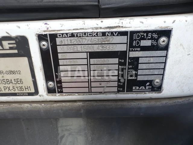 Ref:62548 - daf lf 180 fa veegwagen (2015-27,752 km)(vin: xlrael1500l439337) - afbeelding 14 van  50