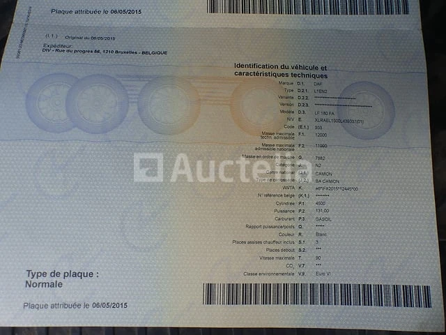 Ref:62548 - daf lf 180 fa veegwagen (2015-27,752 km)(vin: xlrael1500l439337) - afbeelding 27 van  50