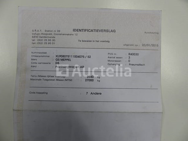 Ref:6657 - gs meppel aic-2700n containertrailer - afbeelding 30 van  37