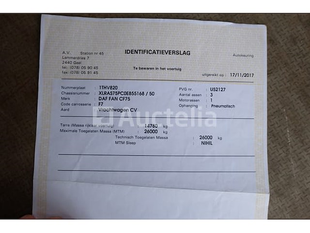 Ref:6745 - daf fan cf75 vuilniswagen (vin:xlras75pc0e855168) - afbeelding 35 van  45