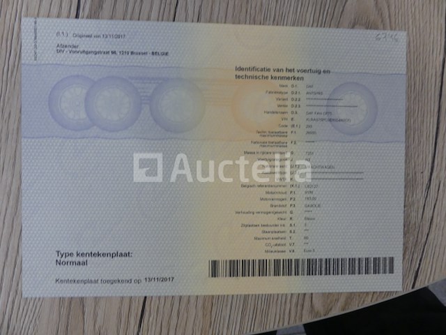 Ref:6746 - daf an75pr5 vuilniswagen (2009-510,930 km) - afbeelding 35 van  50