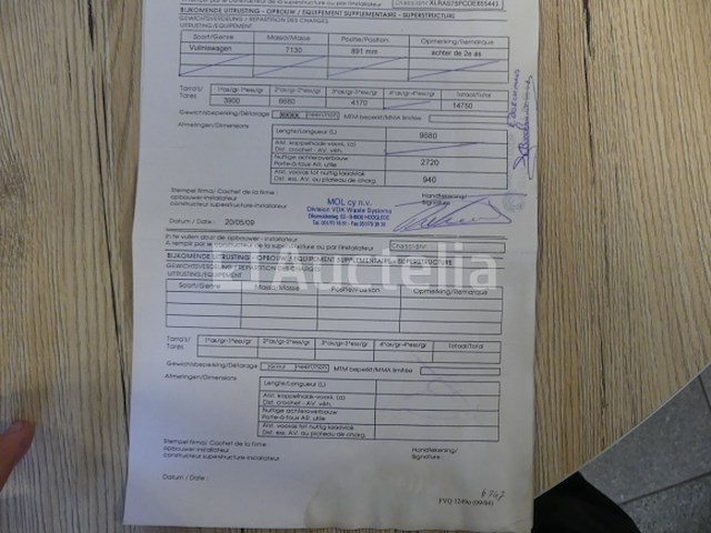 Ref:6747 - daf fan cf75 vuilniswagen (2009-465,712 km) - afbeelding 47 van  55