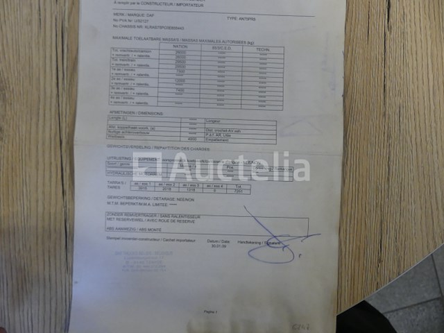 Ref:6747 - daf fan cf75 vuilniswagen (2009-465,712 km) - afbeelding 50 van  55