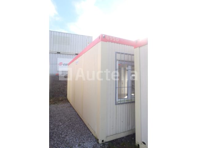 Ref:6950 - dubbel gemonteerde geïsoleerde container op de bouwplaats - afbeelding 1 van  12