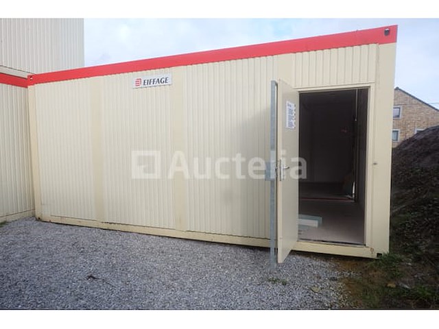 Ref:6950 - dubbel gemonteerde geïsoleerde container op de bouwplaats - afbeelding 9 van  12