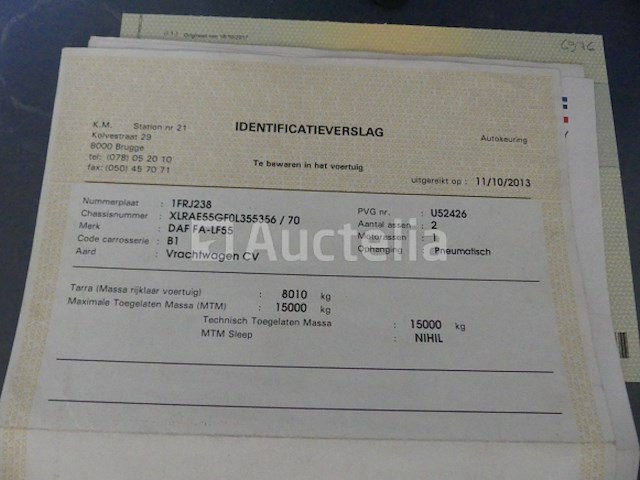 Ref:6976 - daf bakwagen fa-lf55 - afbeelding 25 van  40