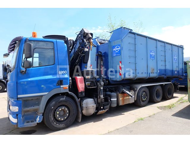Ref:6990 - containertruck met kraan daf fak cf85 (2011-599,019 km) - afbeelding 12 van  60